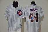 Cubs 44 Anthony Rizzo White Nike Cool Base Player Jersey,baseball caps,new era cap wholesale,wholesale hats